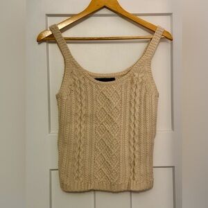Crop Knit Sweater Tanktop